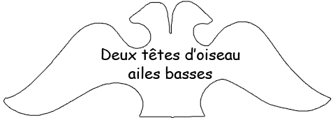 2 TETES AILES BASSES - Exemples de forme de Tête de MIROIR