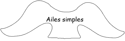 Ailes simples - Exemples de forme de Tête de MIROIR