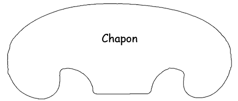 CHAPON  - Exemples de forme de Tête de MIROIR
