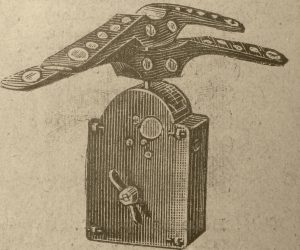 B Gravure Cata.Miroir Mécanique à double Têtes Réf. 6826 de 1899